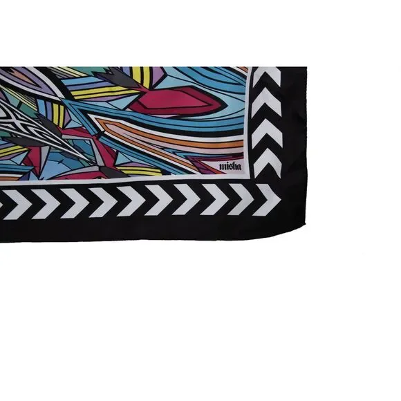 Misha, Graphic printed square scarf - Picture 5 of 6